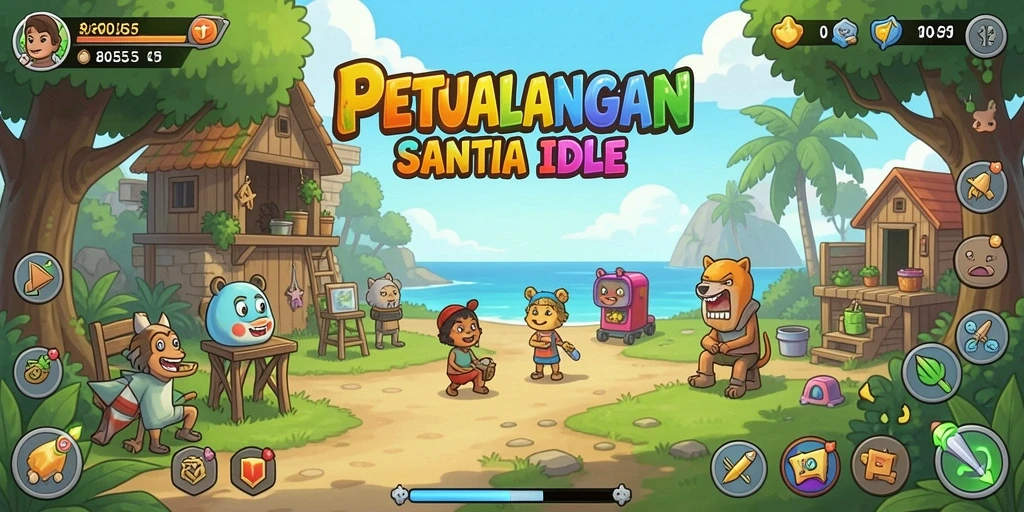 Tampilan gameplay menakjubkan dari game Idle 8055 yang memikat.