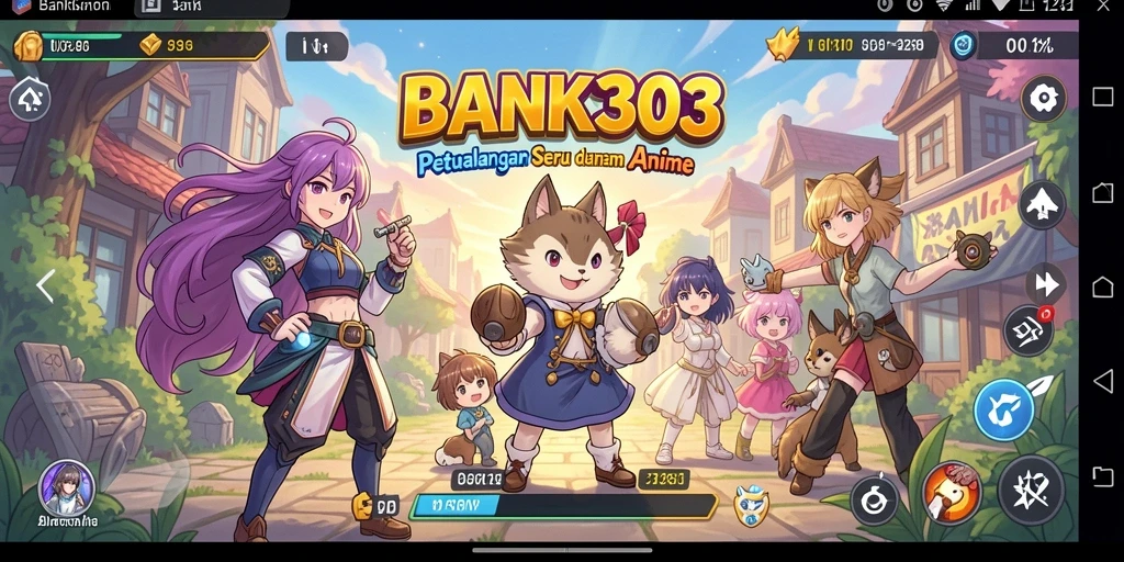 Gameplay menakjubkan BANK303 dengan karakter anime yang ikonik.