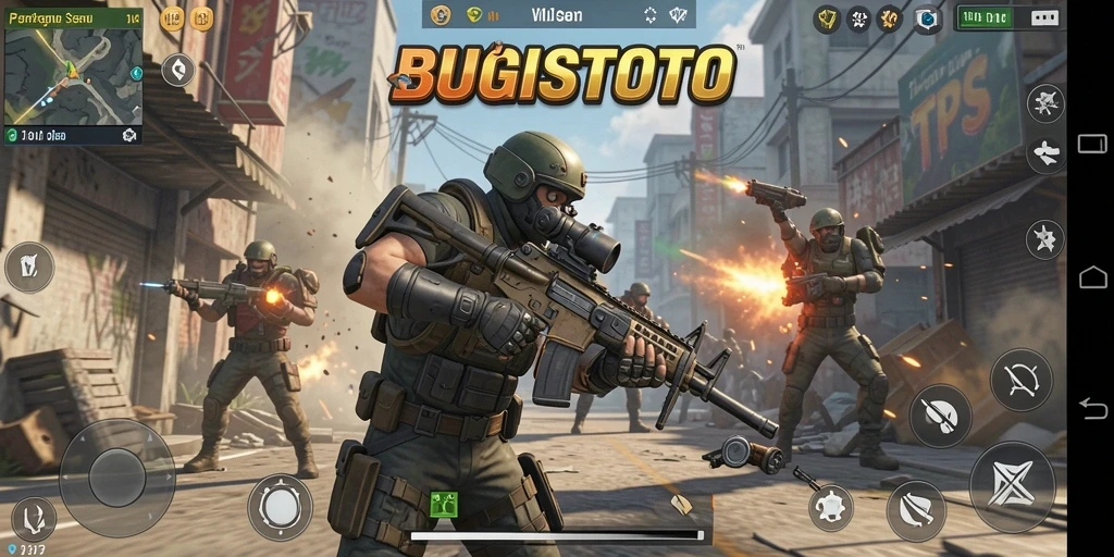 Gameplay seru dalam <strong>BUGISTOTO</strong> dengan aksi tembak-menembak yang mendebarkan.