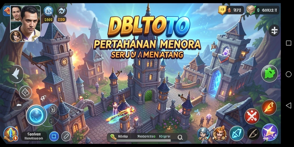 Tampilkan gameplay menara pertahanan yang menegangkan di DBLTOTO.