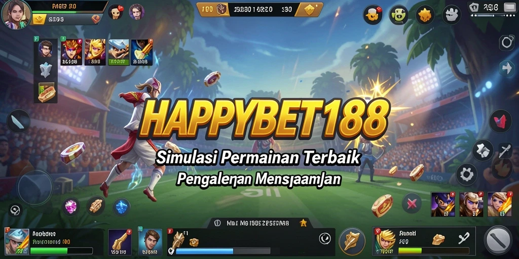 Tampilan gameplay <strong>HAPPYBET188</strong> yang penuh warna dan menarik.