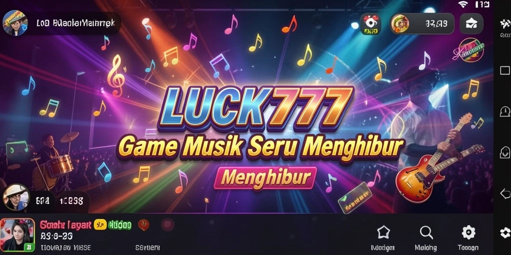 Tampilan gameplay seru di LUCKY777 dengan lagu-lagu terpopuler.
