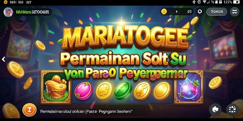 Tampilan gameplay seru dari MARIATOGEL dengan efek visual yang menakjubkan.