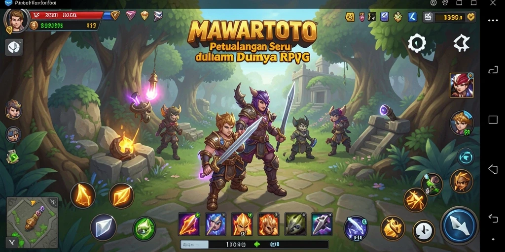 Gameplay seru dan menantang di dunia petualangan RPG.
