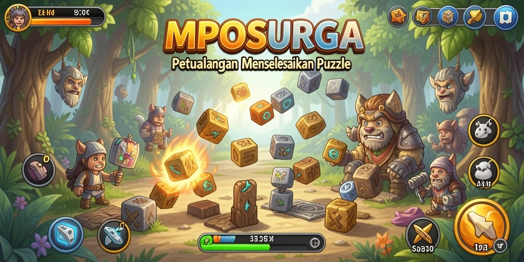 Tangkapan layar permainan puzzle yang menampilkan tantangan seru di MPOSURGA.