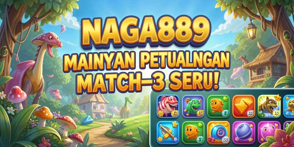 Screenshot gameplay NAGA889 yang menampilkan tantangan Match-3 yang menarik.