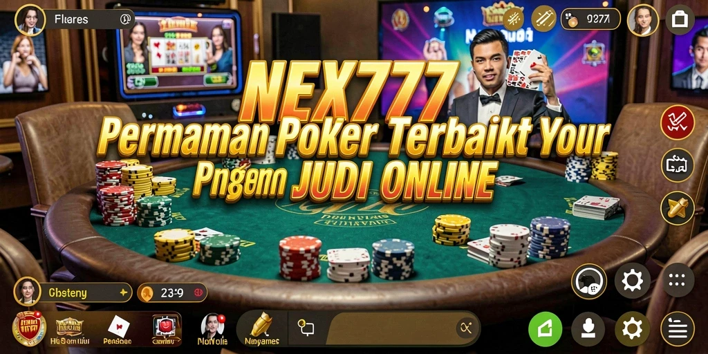 Tampilan gameplay NEX777 yang mendebarkan dalam permainan Poker.