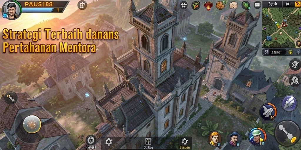 Tampilan gameplay menarik dari PAUS188 dengan strategi Tower Defense.