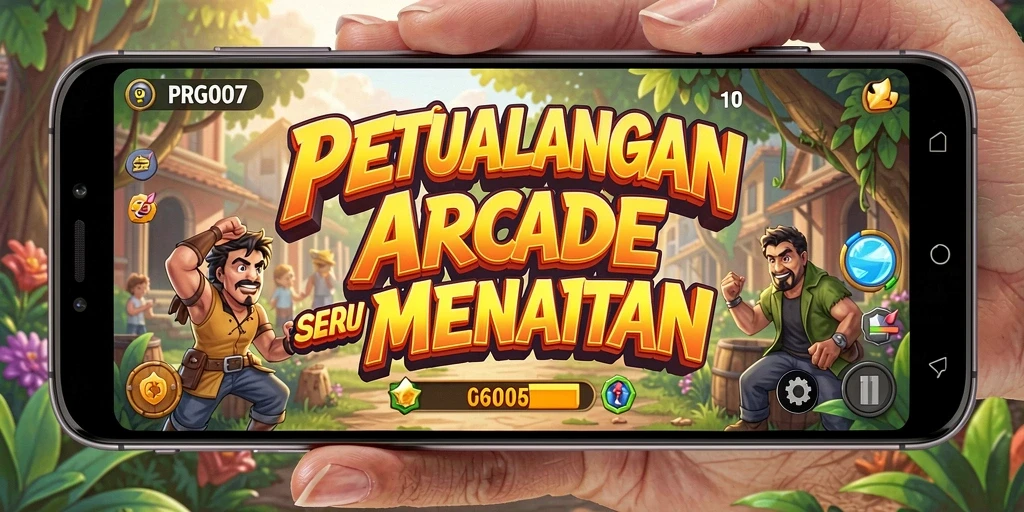 Tampilan screenshot dari gameplay Arcade yang seru dan penuh tantangan.