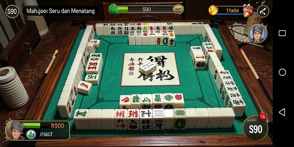 Screenshot S80 menampilkan gameplay Mahjong yang seru dan penuh tantangan.