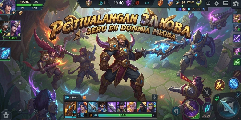 Tampilan gameplay seru dari SBOBET di arena MOBA.