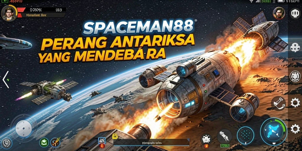 Tampilan gameplay SPACEMAN88 yang seru dan menegangkan.