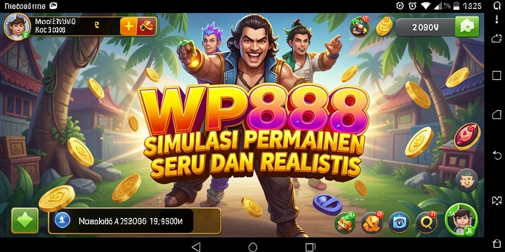 Tampilan gameplay WP888 yang menarik dan penuh warna.